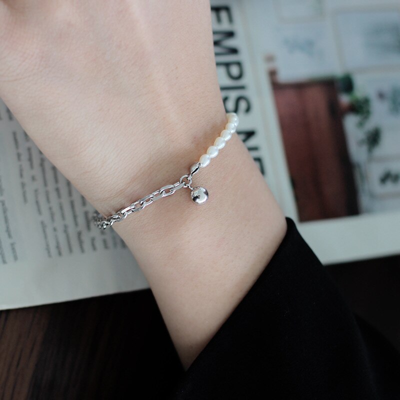 Bracelet de perles à chaîne épaisse B1004