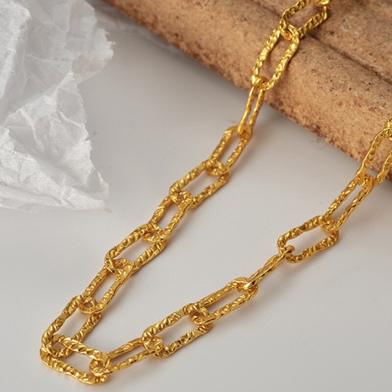 Collier à chaîne épaisse dessinée N1026