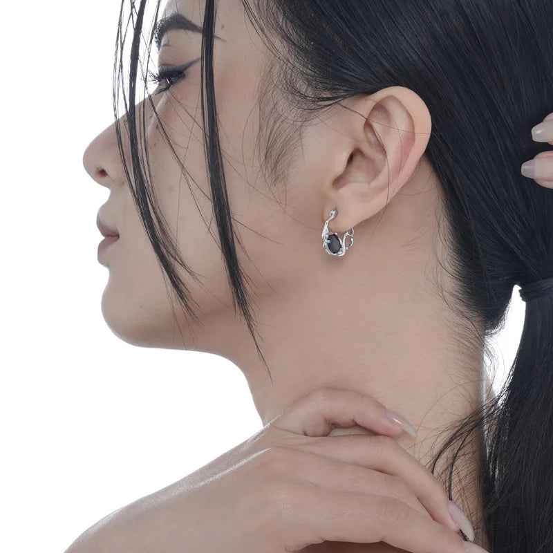 Cerceau d'oreille épais et irrégulier Huggies E1188