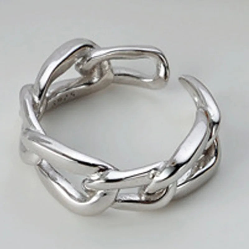 Bague Maillons Solides R1024