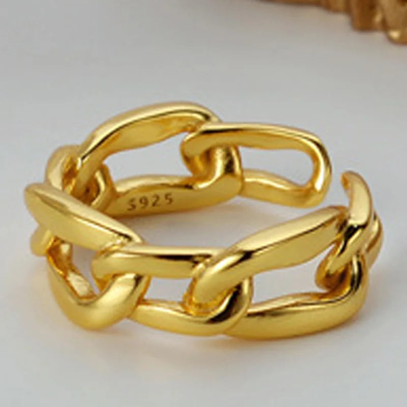 Bague Maillons Solides R1024