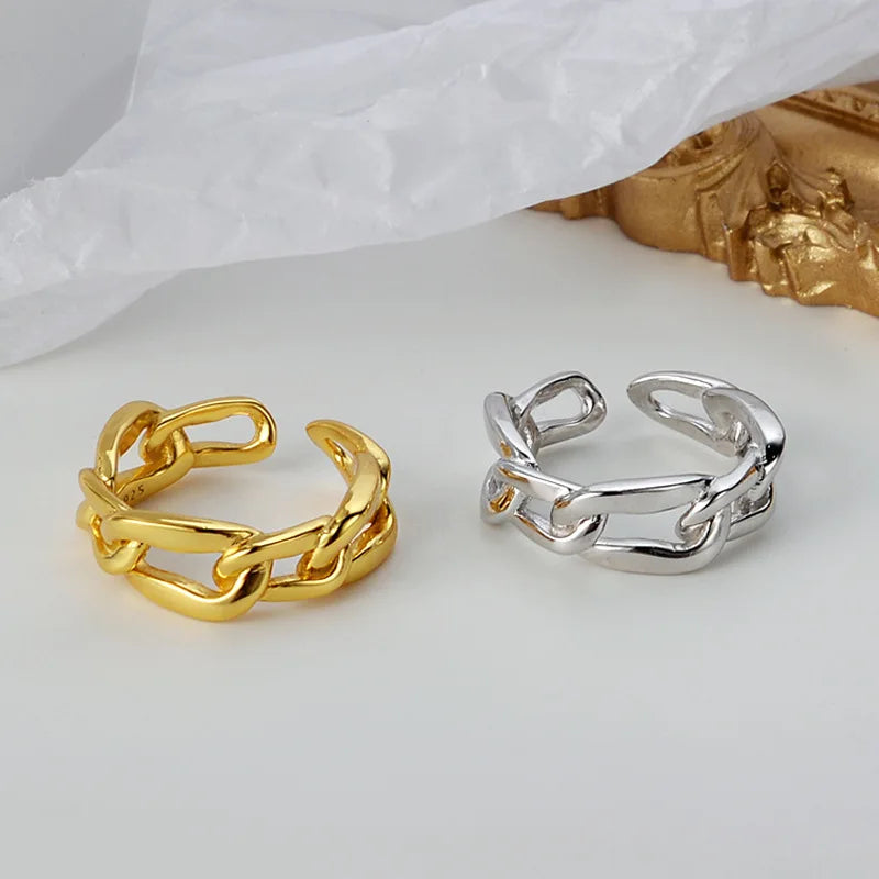 Bague Maillons Solides R1024