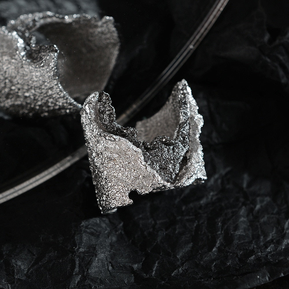 Bague élément robuste bicolore large R1196