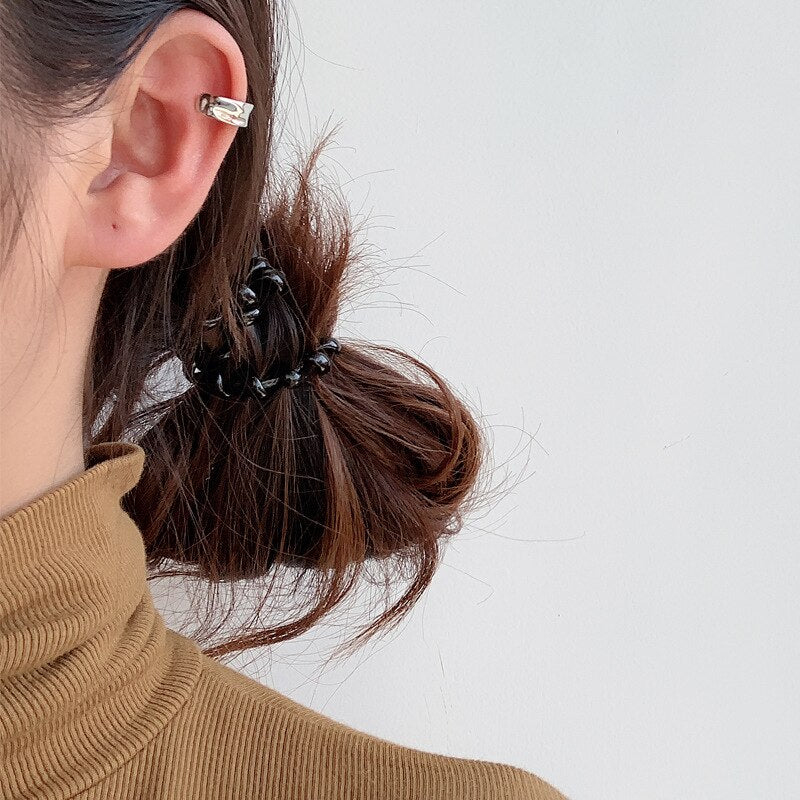 Boucles d'oreilles ouvertes ludiques épaisses E1012 1 pièce