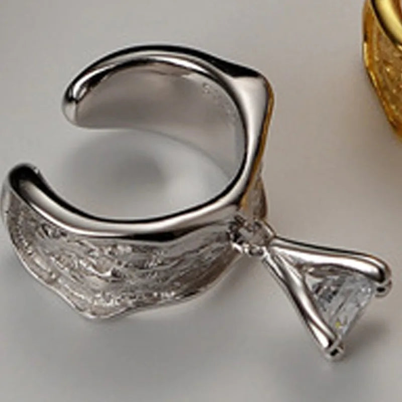 Boucle d'oreille clip cloche CZ E1280 1 pièce