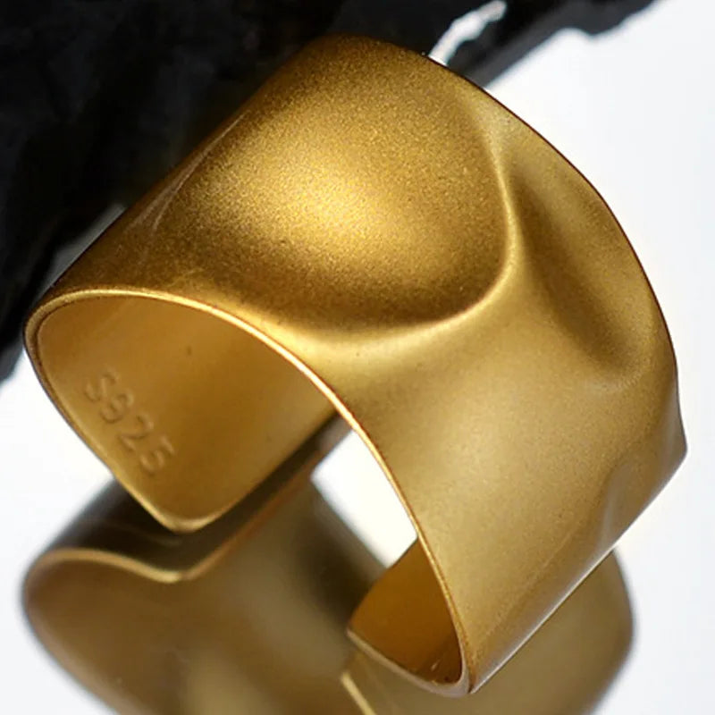 Bague Texture Ondulée Mat R1261