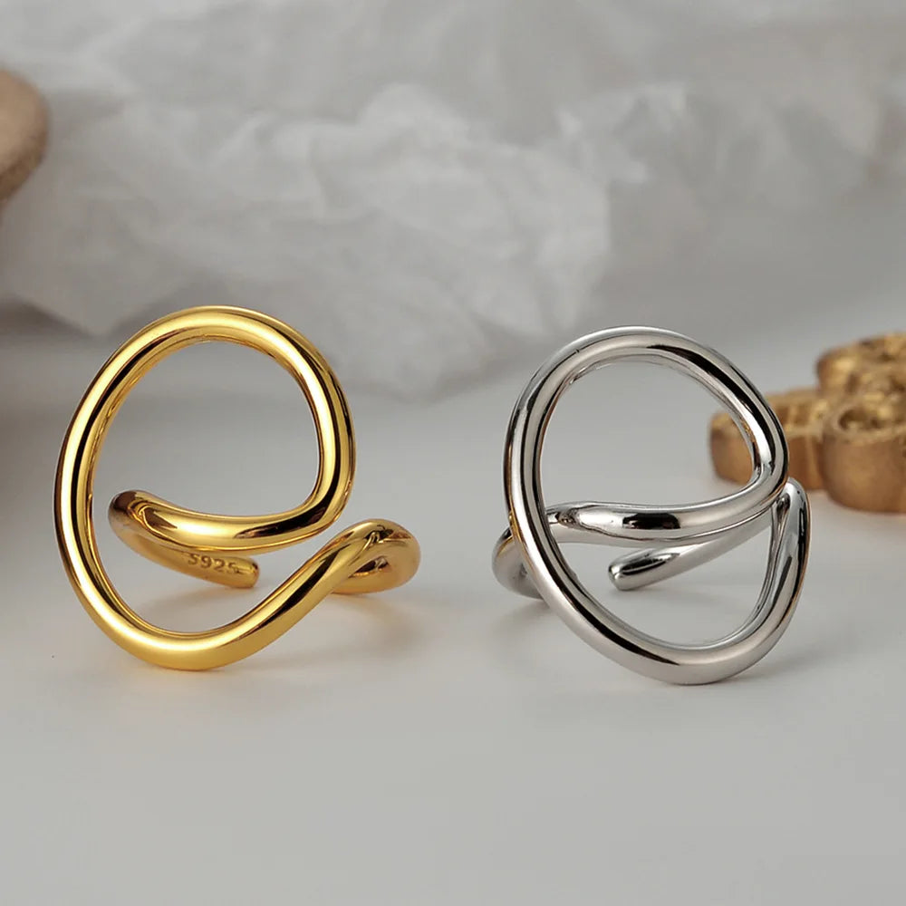 Bague irrégulière minimaliste filaire R1003