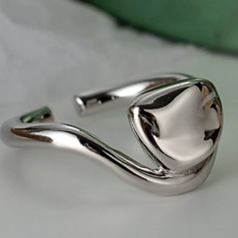 Bague impressionniste jeune feuille R1030
