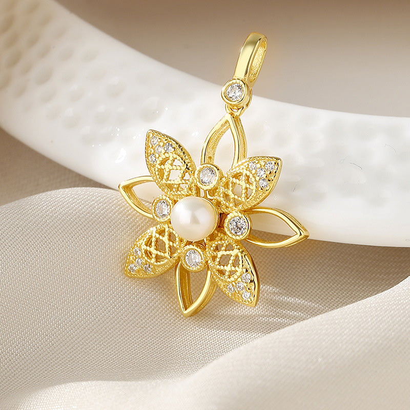 Pendentif moulin à vent en perles d'eau douce uniquement PN1031
