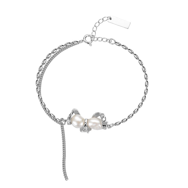 Bracelet à pampilles en perles baroques B1000