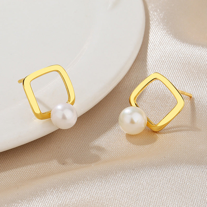 Boucles d'oreilles en fil de perles d'eau douce PE1043