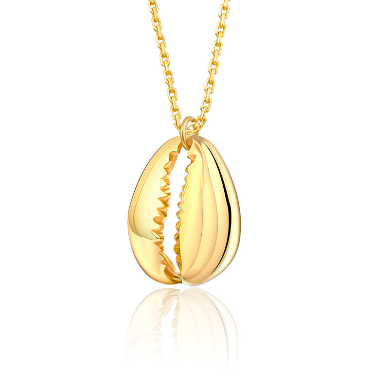 Pendentif coquille de trompette de conque N1012