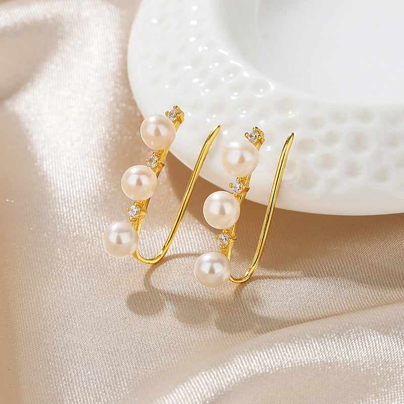 Boucles d'oreilles florales en perles d'eau douce PE1017