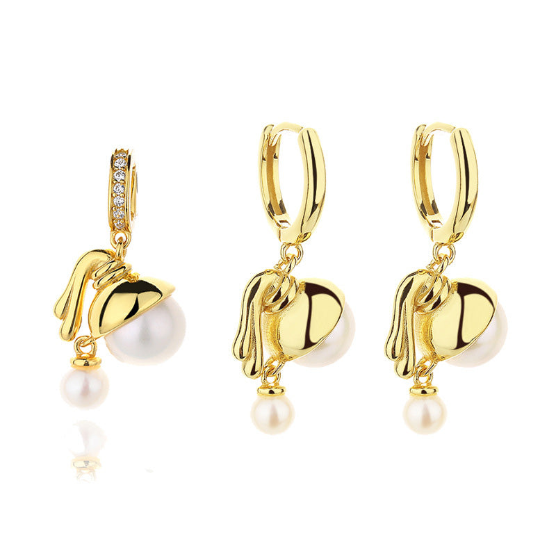Pendentif floral en perles d'eau douce uniquement PN1002
