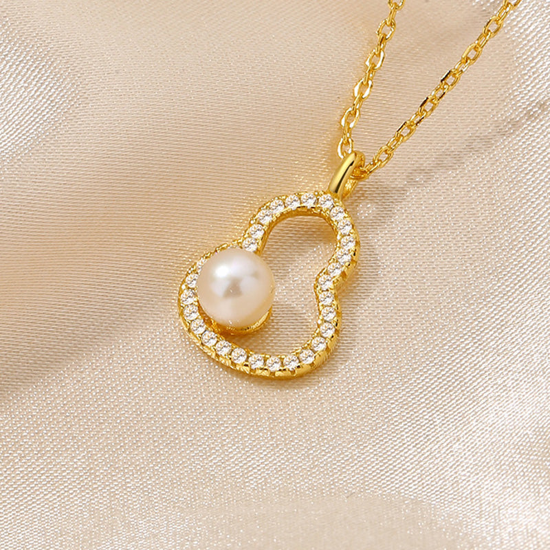 Collier de gourde de perles d'eau douce PN1022
