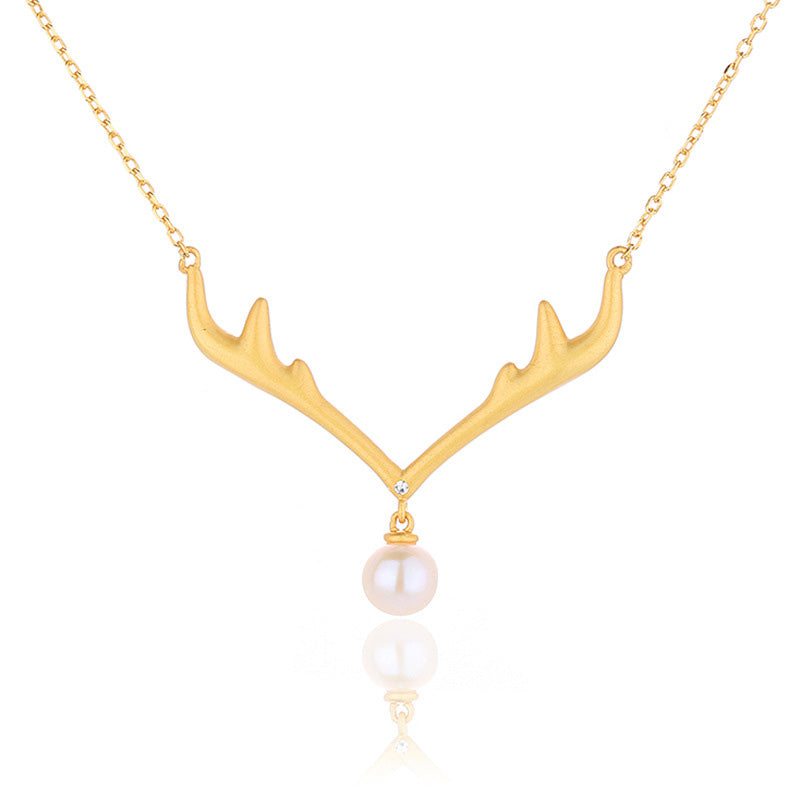 Collier de bois de perles d’eau douce PN1027
