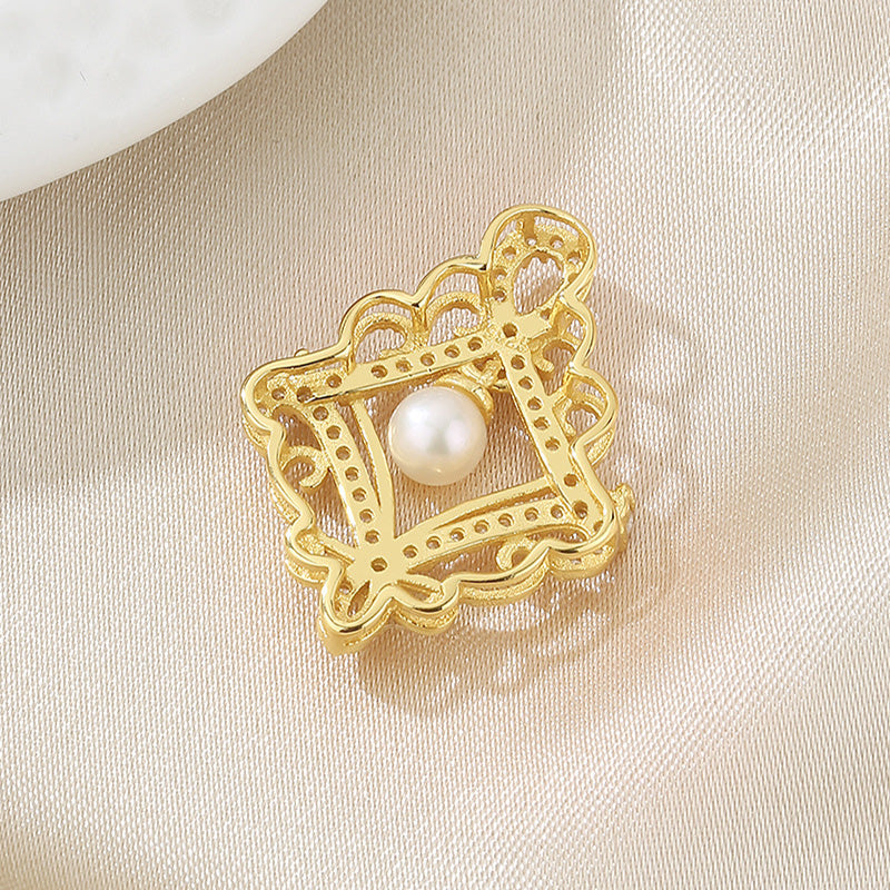 Pendentif floral en perles d'eau douce uniquement PN1021