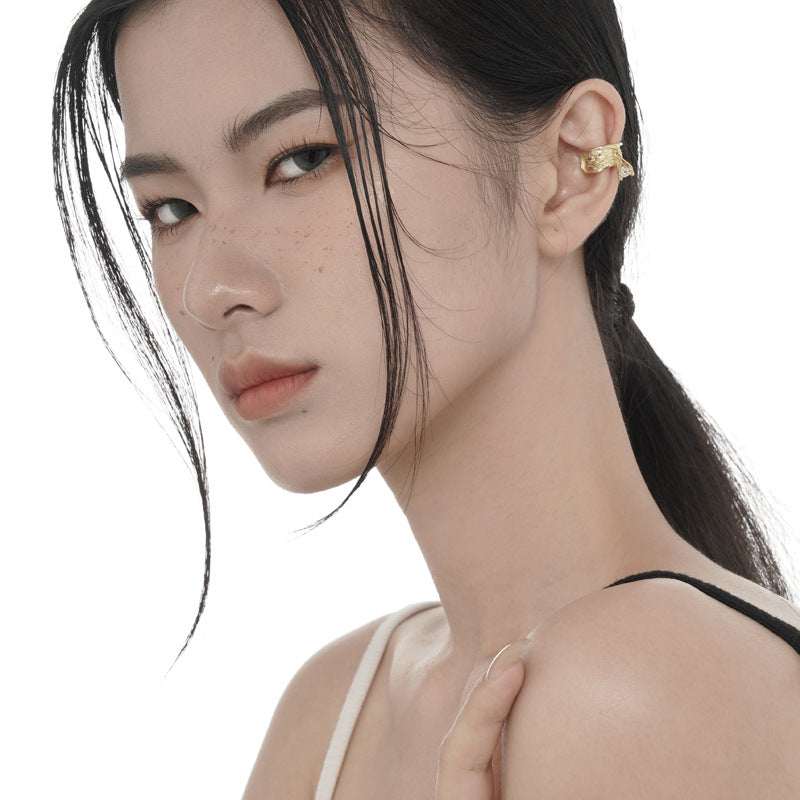 Boucle d'oreille texturée E1028 1 pièce