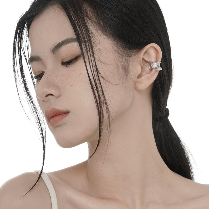 Boucle d'oreille texturée E1028 1 pièce