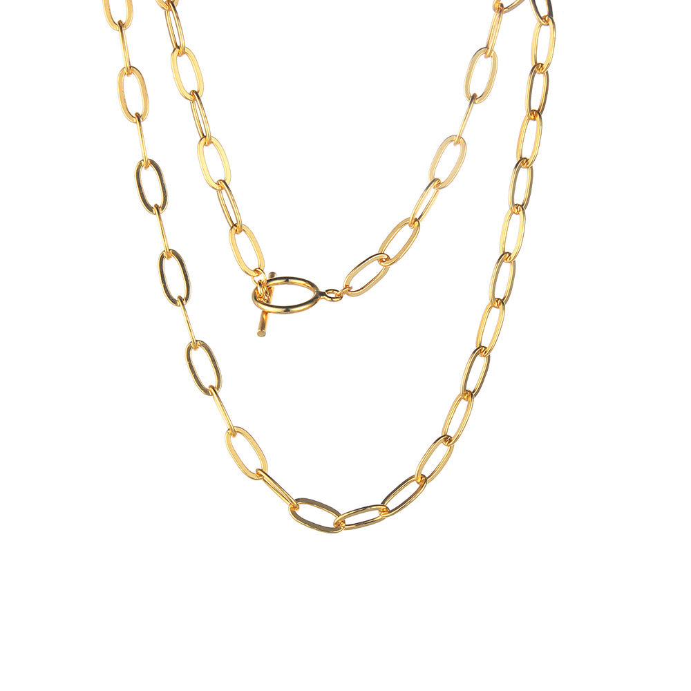 Collier à chaîne allongée dappé N1027
