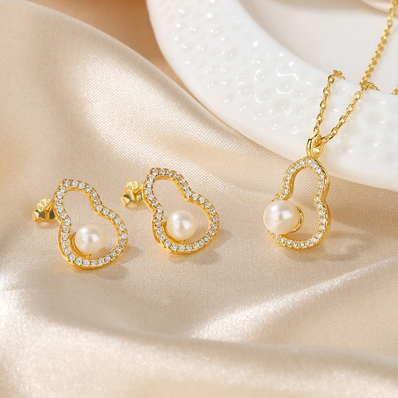 Collier de gourde de perles d'eau douce PN1022