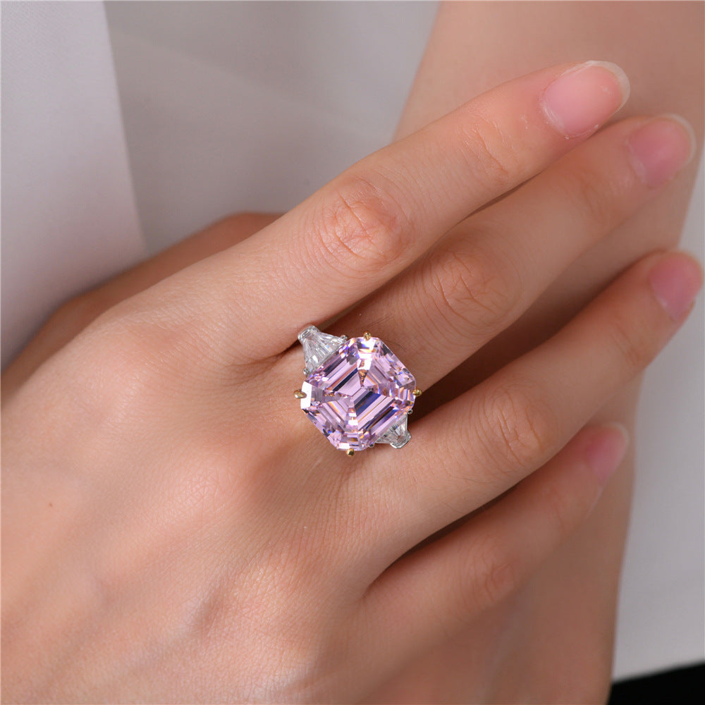 Bague de mariage fluorite morganite R0311
