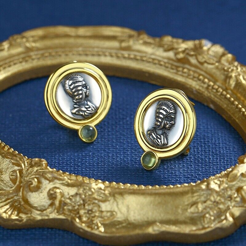 Boucles d'oreilles réplique de pièces de monnaie romaines E1053
