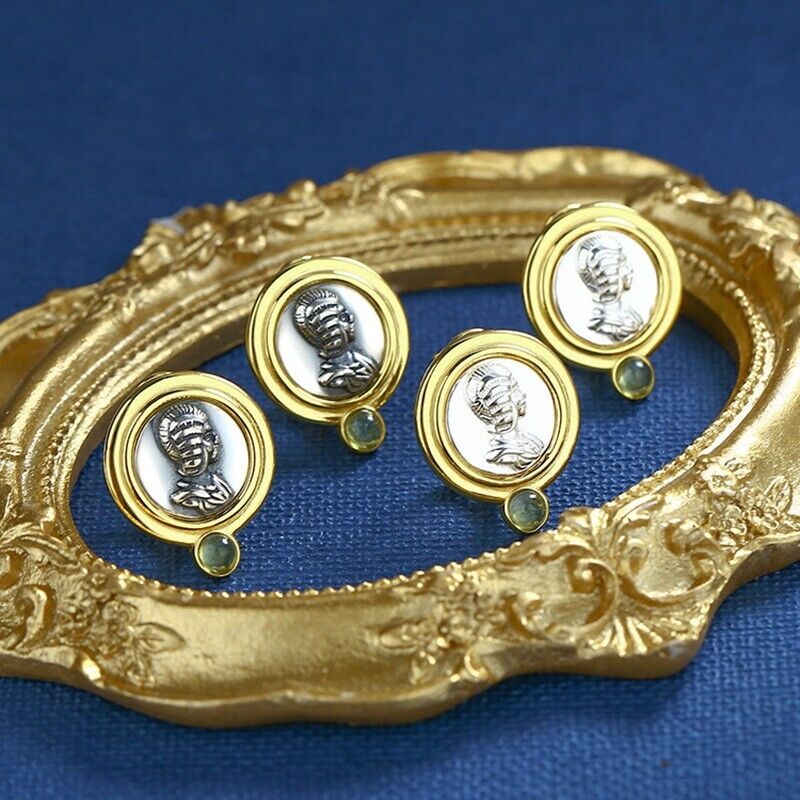 Boucles d'oreilles réplique de pièces de monnaie romaines E1053