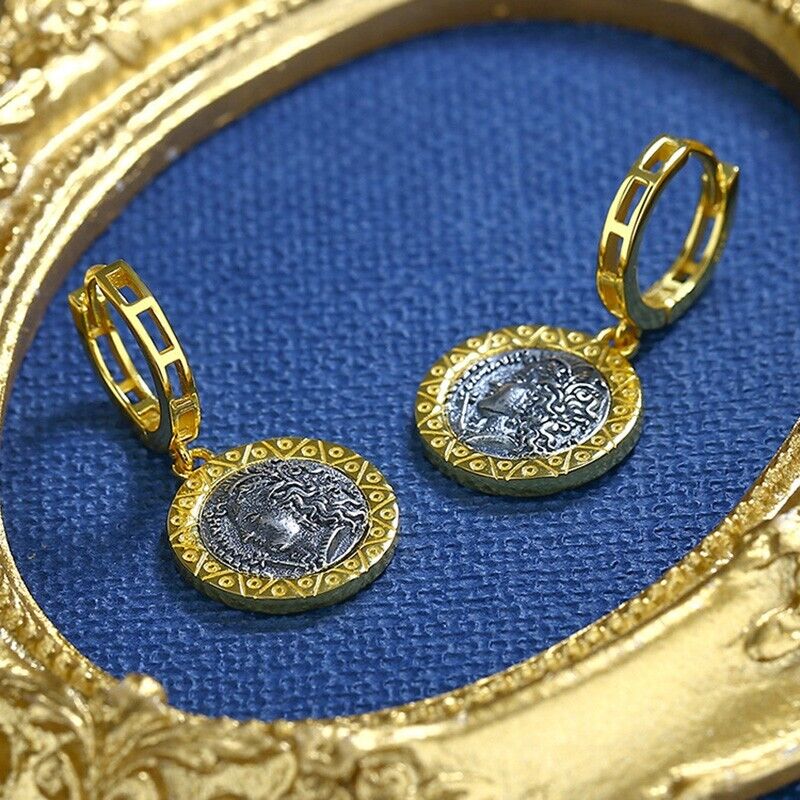 Boucles d'oreilles pièces de monnaie romaines Santu E1050