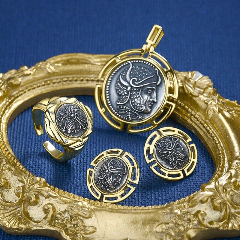 Séleucide Victor Réplique Bague de pièce de monnaie grecque R1050