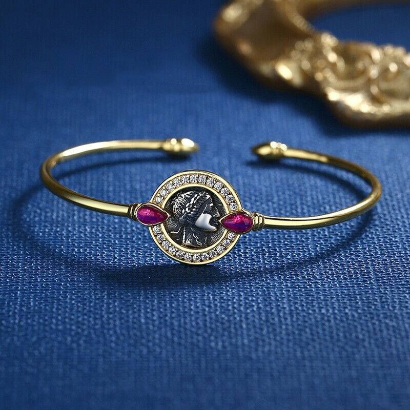 Bracelet jonc Apollo Rubis D1005