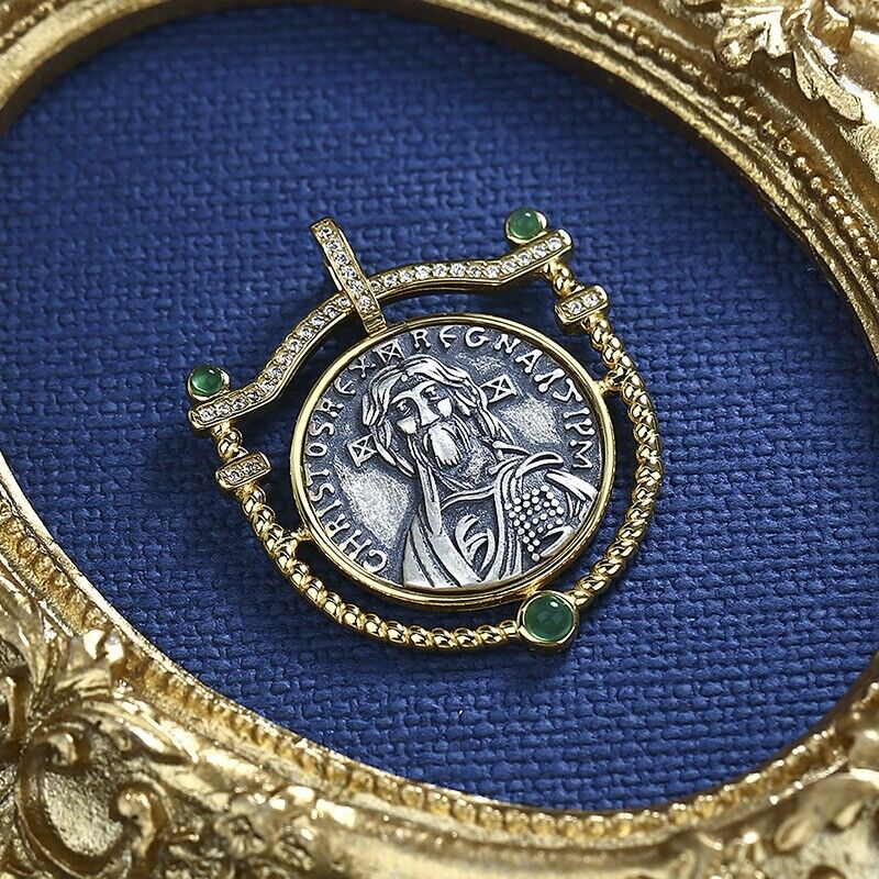 Pendentif Agate Bouclier Justinien II N1013
