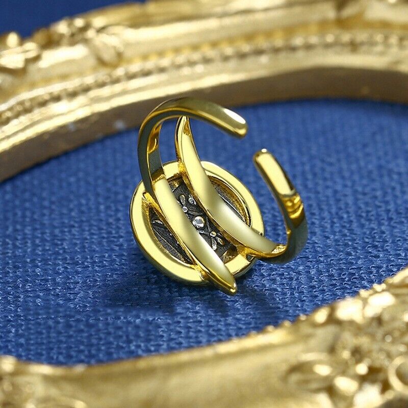 Bague de pièce de monnaie grecque Lion rugissant R1052