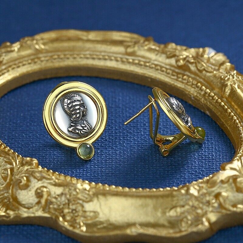 Boucles d'oreilles réplique de pièces de monnaie romaines E1053