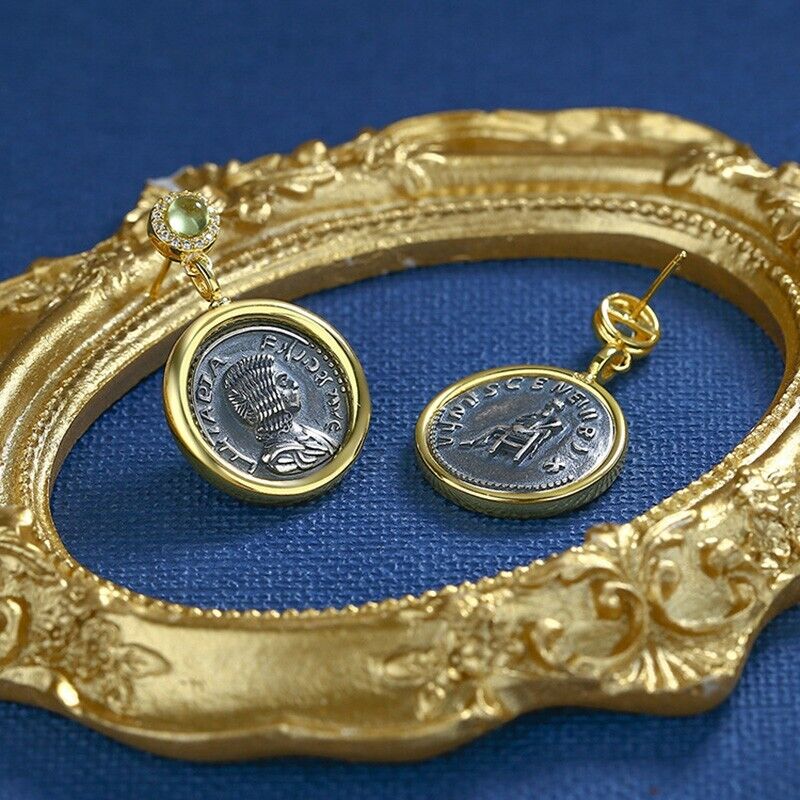 Boucles d'oreilles empereur romain E1034