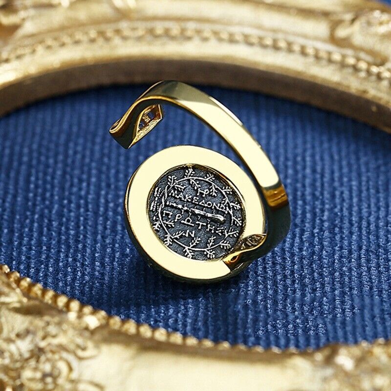 Bague de pièce de monnaie grecque et romaine Artemis R1064