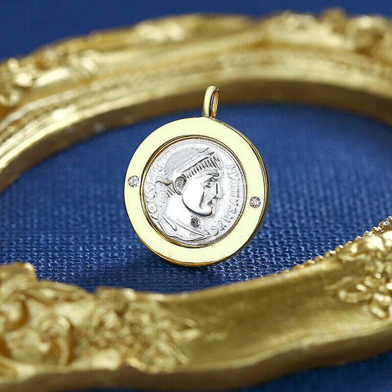 Pendentif réplique de pièce de monnaie romaine antique N1037