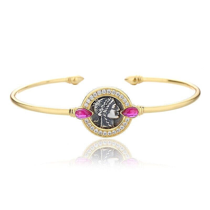 Bracelet jonc Apollo Rubis D1005