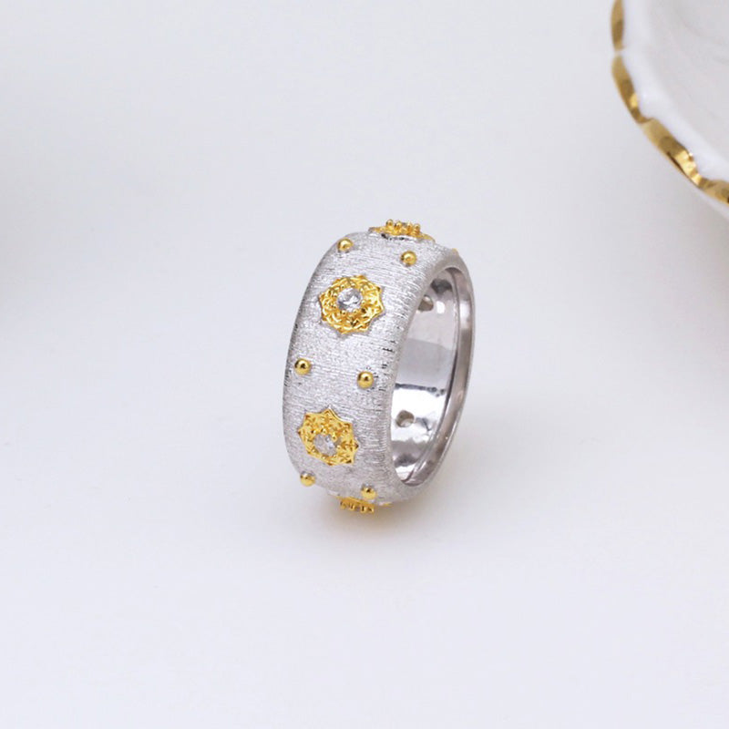 Bague Soyeuse Fleurs Étoilées 5025