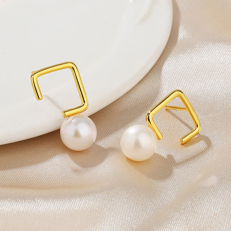 Boucles d'oreilles en fil de perles d'eau douce PE1051
