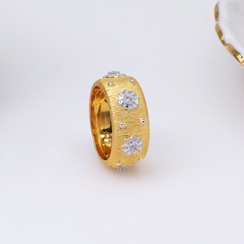 Bague Soyeuse Fleurs Étoilées 5027
