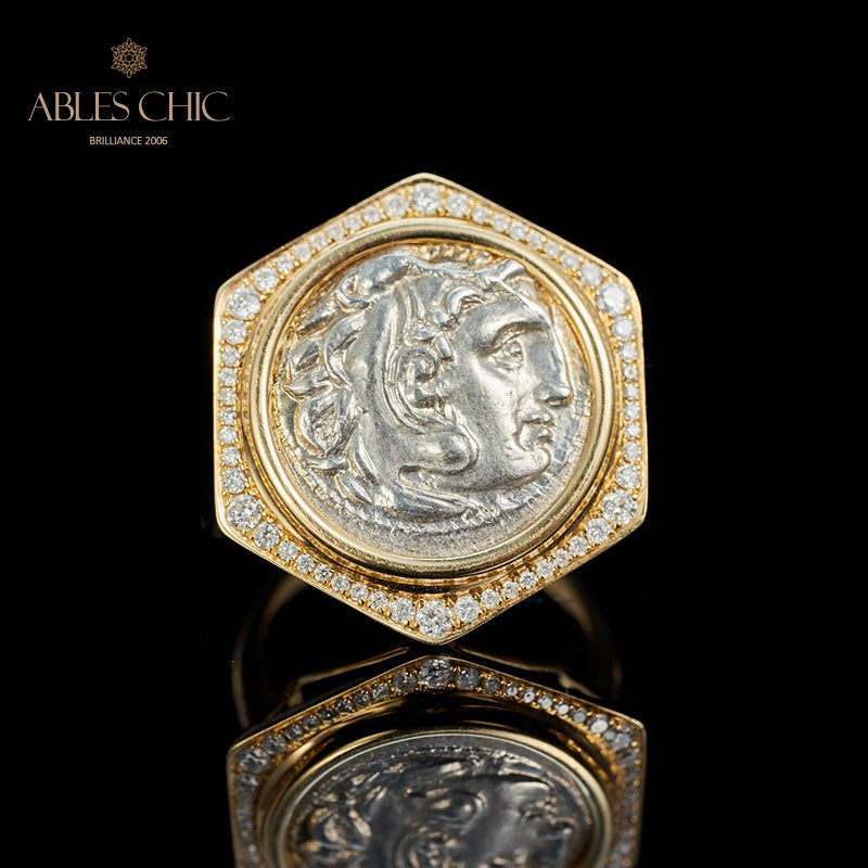 Bague médaillon byzantine Héraclès
