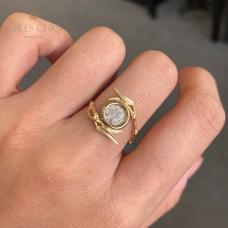 Bague Noeuds Bambou Lion Byzantin