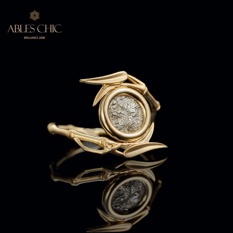 Bague Noeuds Bambou Lion Byzantin
