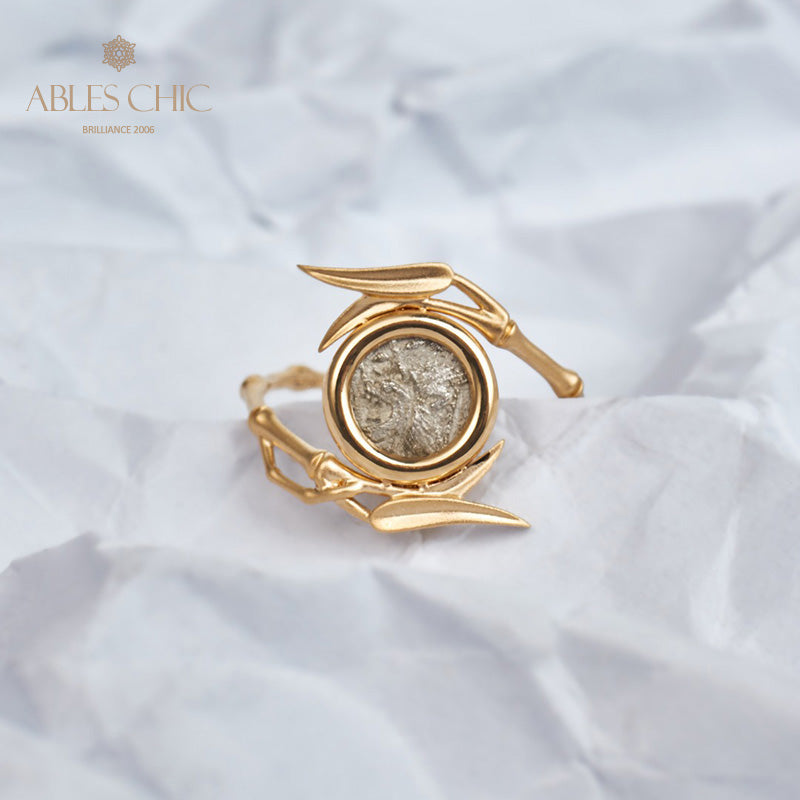 Bague Noeuds Bambou Lion Byzantin