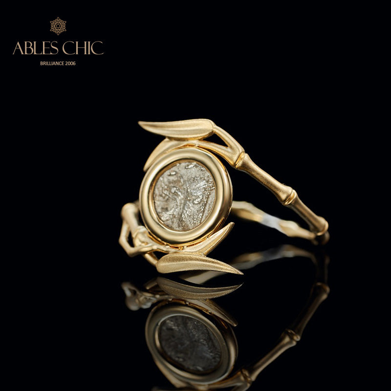 Bague Noeuds Bambou Lion Byzantin
