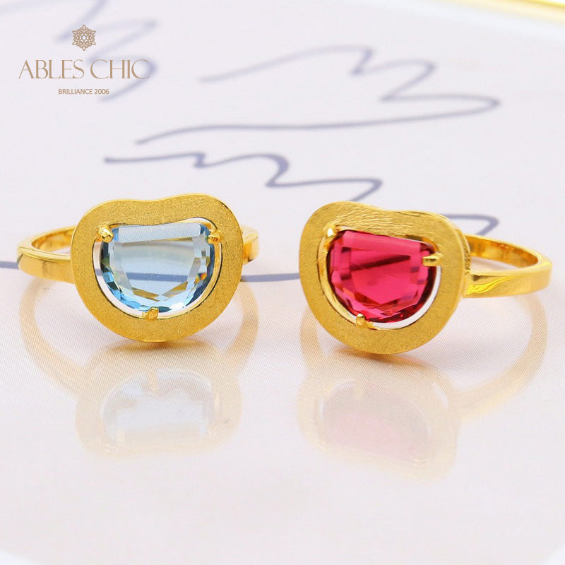 Bague Zircon Pomme Brossée 5190