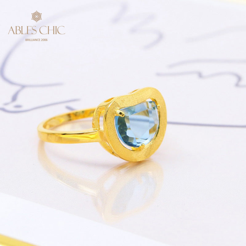 Bague Zircon Pomme Brossée 5190