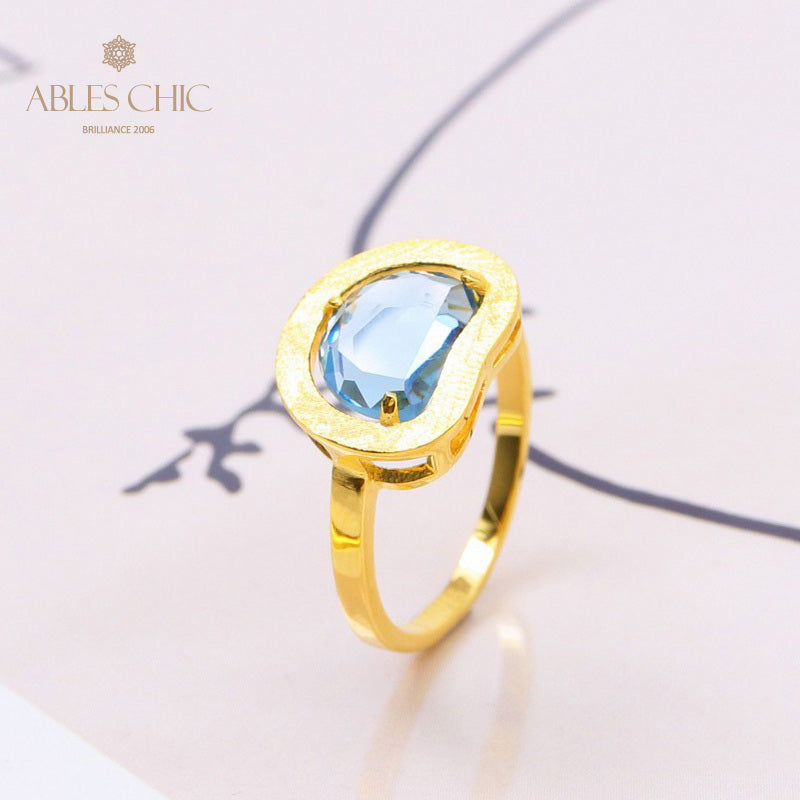 Bague Zircon Pomme Brossée 5190