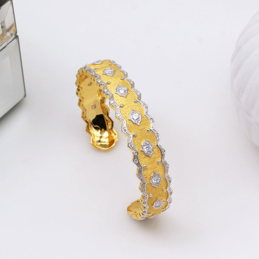Bracelet Fretworks en Tissu Soyeux 5433